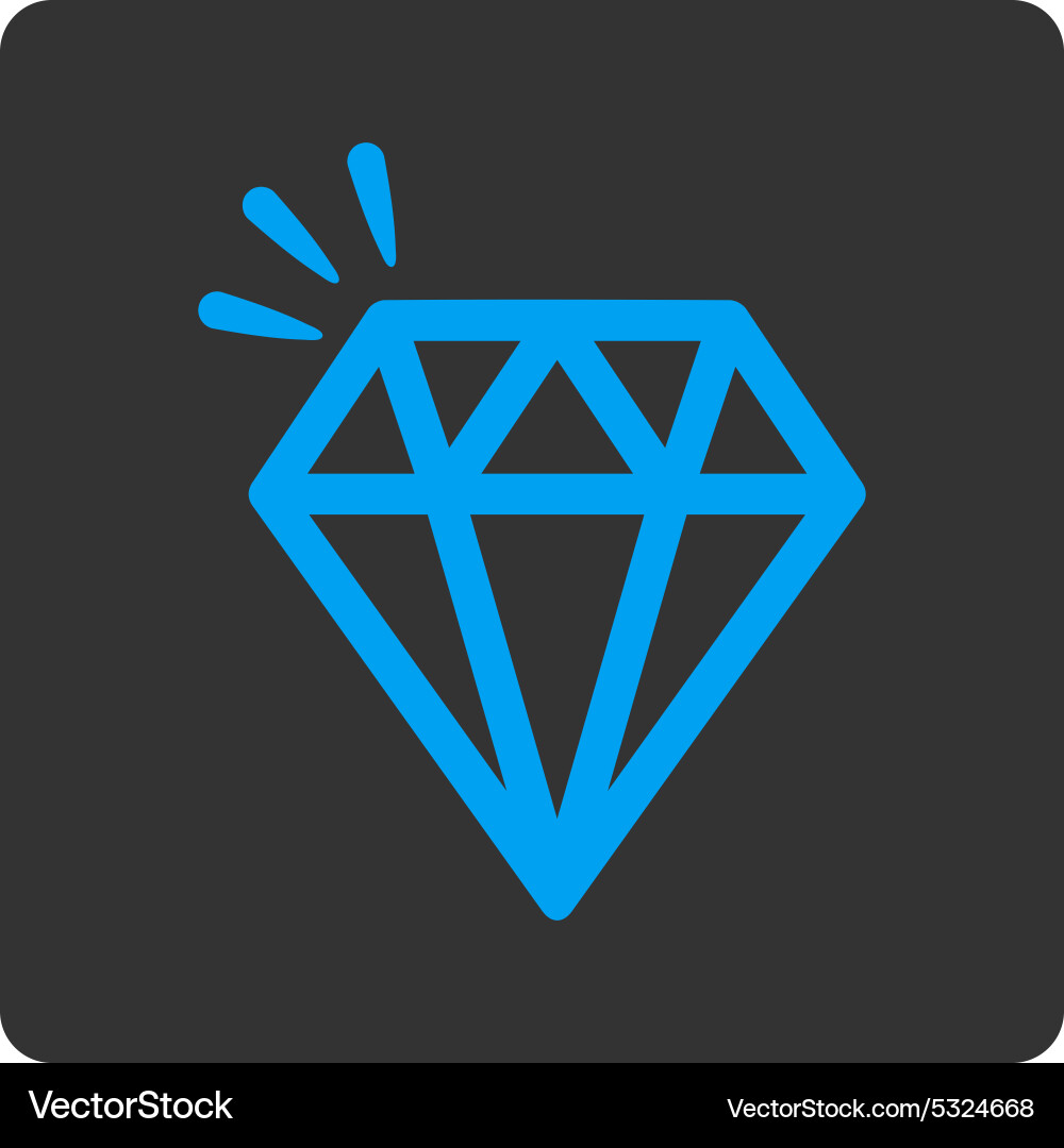 Crystal icon from commerce buttons overcolor set Vector Image
