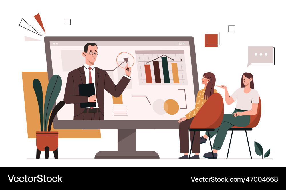 Digital Data Analysis Concept vector image
