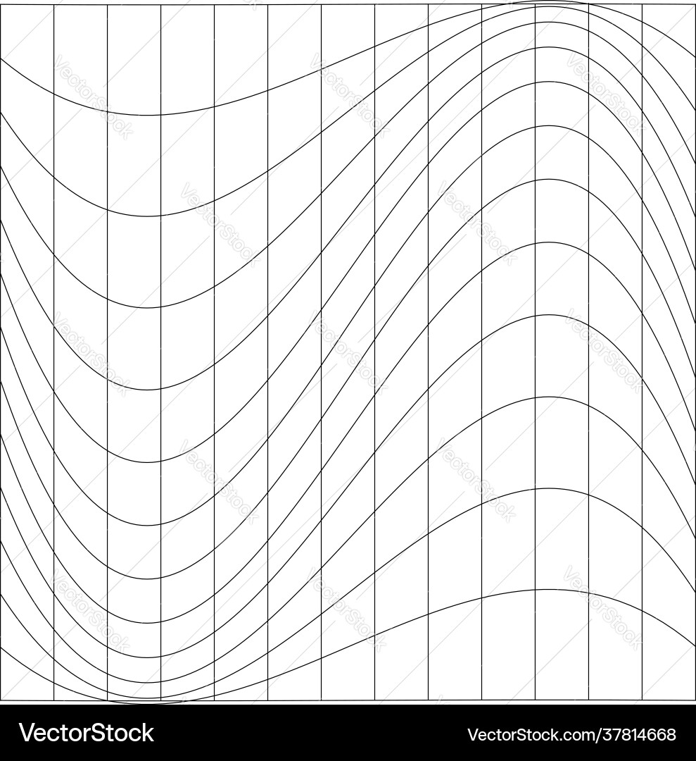Grid mesh lattice grating with distort deform Vector Image
