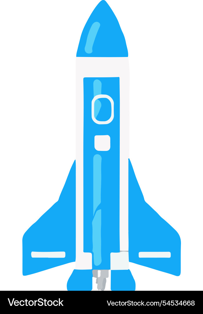 Rocket performance space engineering Vector Image