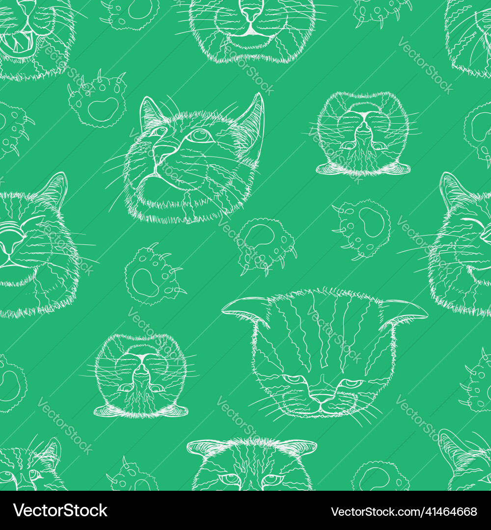 Seamless pattern set line sketch of different Seamless pattern set line sketch of different vector image