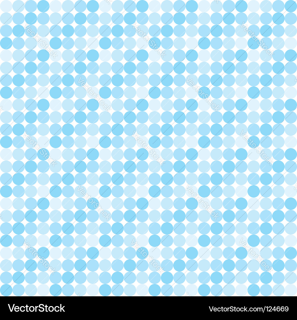Blue Round Pattern vector image