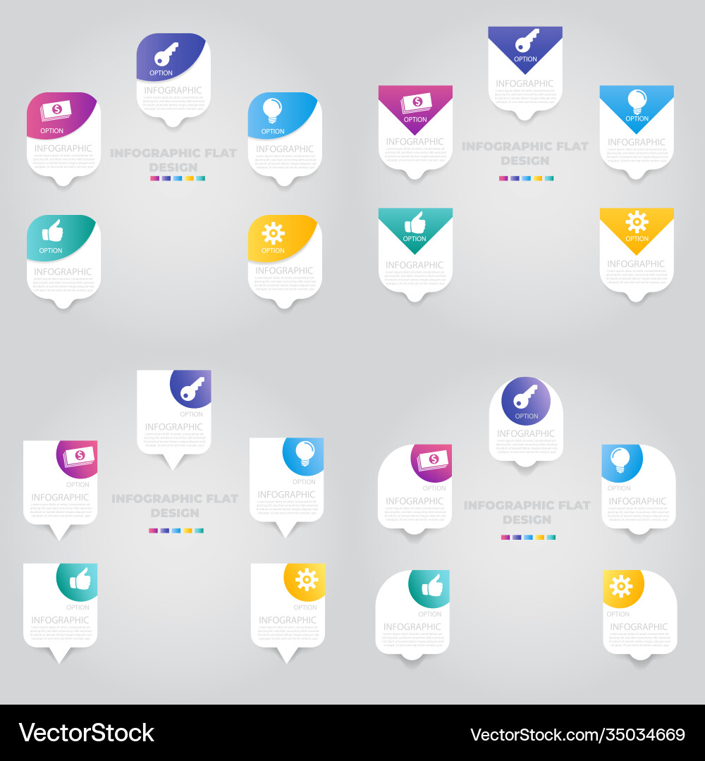 Business data visualization process chart Vector Image