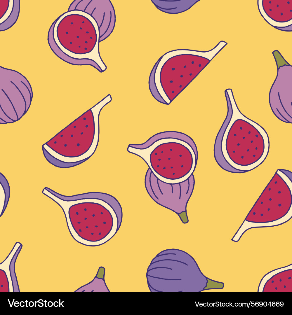 Fig seamless pattern background for surface print Fig seamless pattern background for surface print vector image