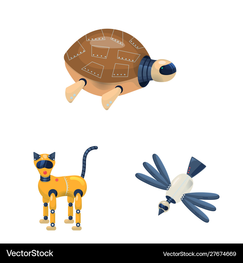 Isolated object robot and cybernetic icon set Isolated object robot and cybernetic icon set Vector Image
