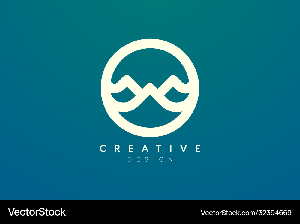 Logo design that combines circle objects Vector Image