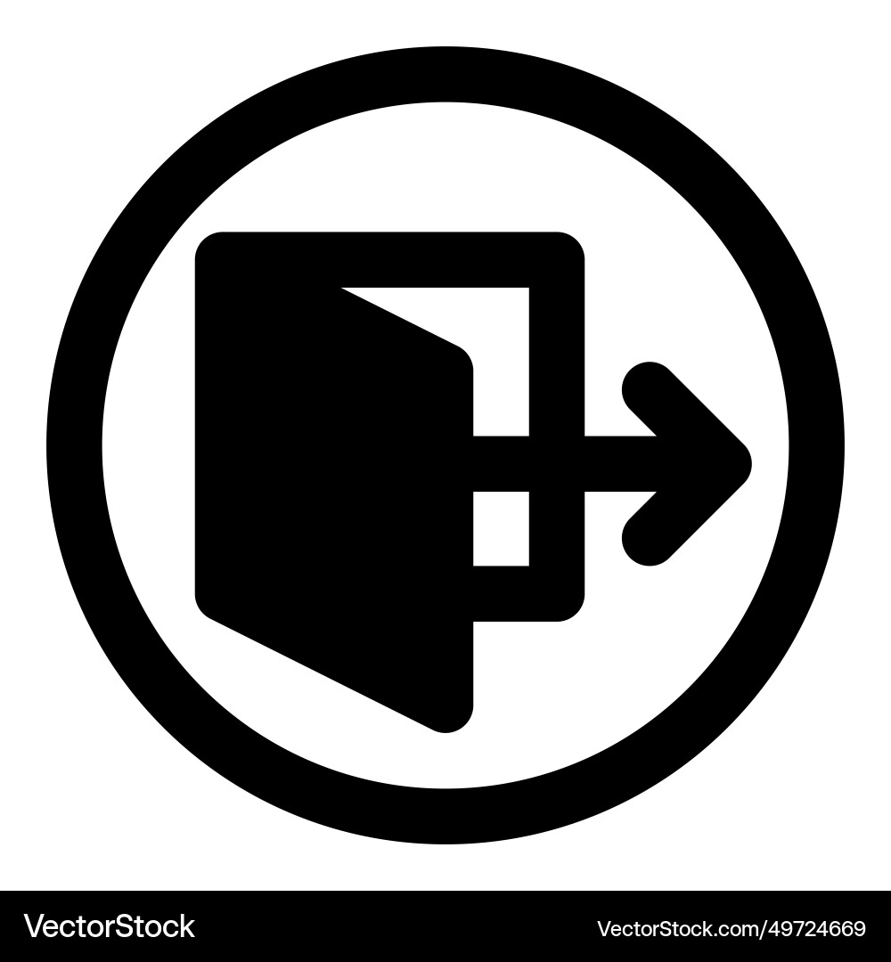 Particular way for a quick emergency exit vector image