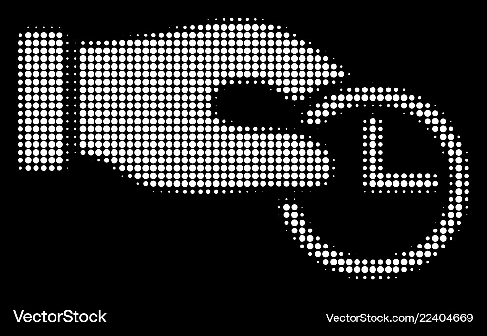White halftone clock properties icon White halftone clock properties icon vector image