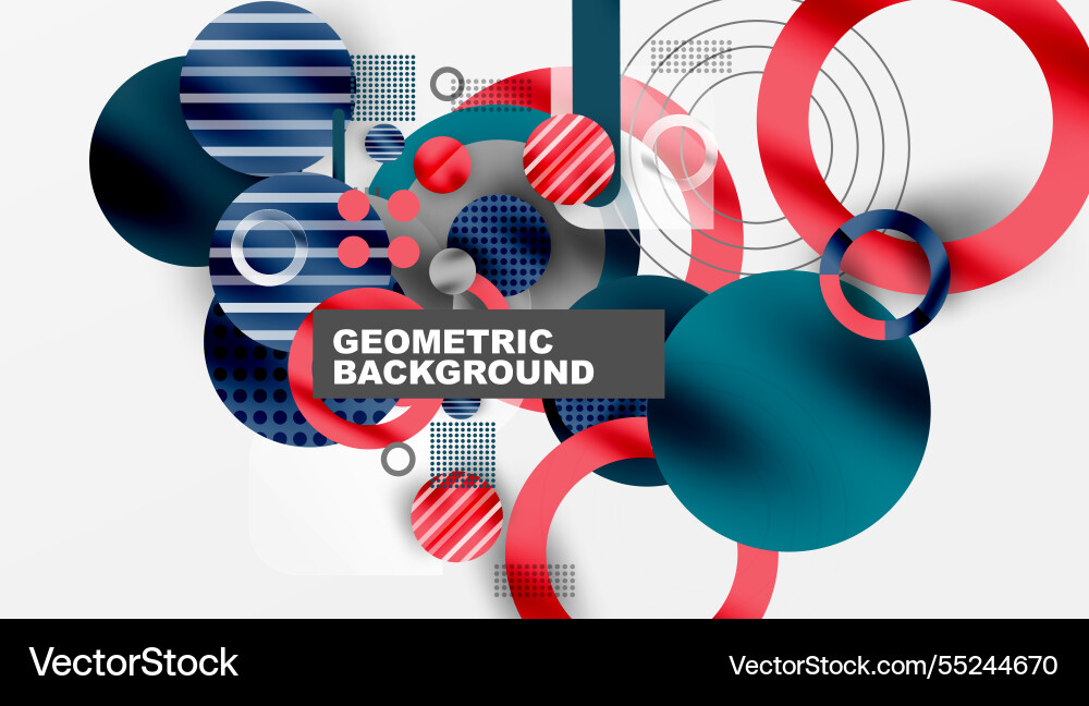 Abstract geometric background with overlapping Vector Image