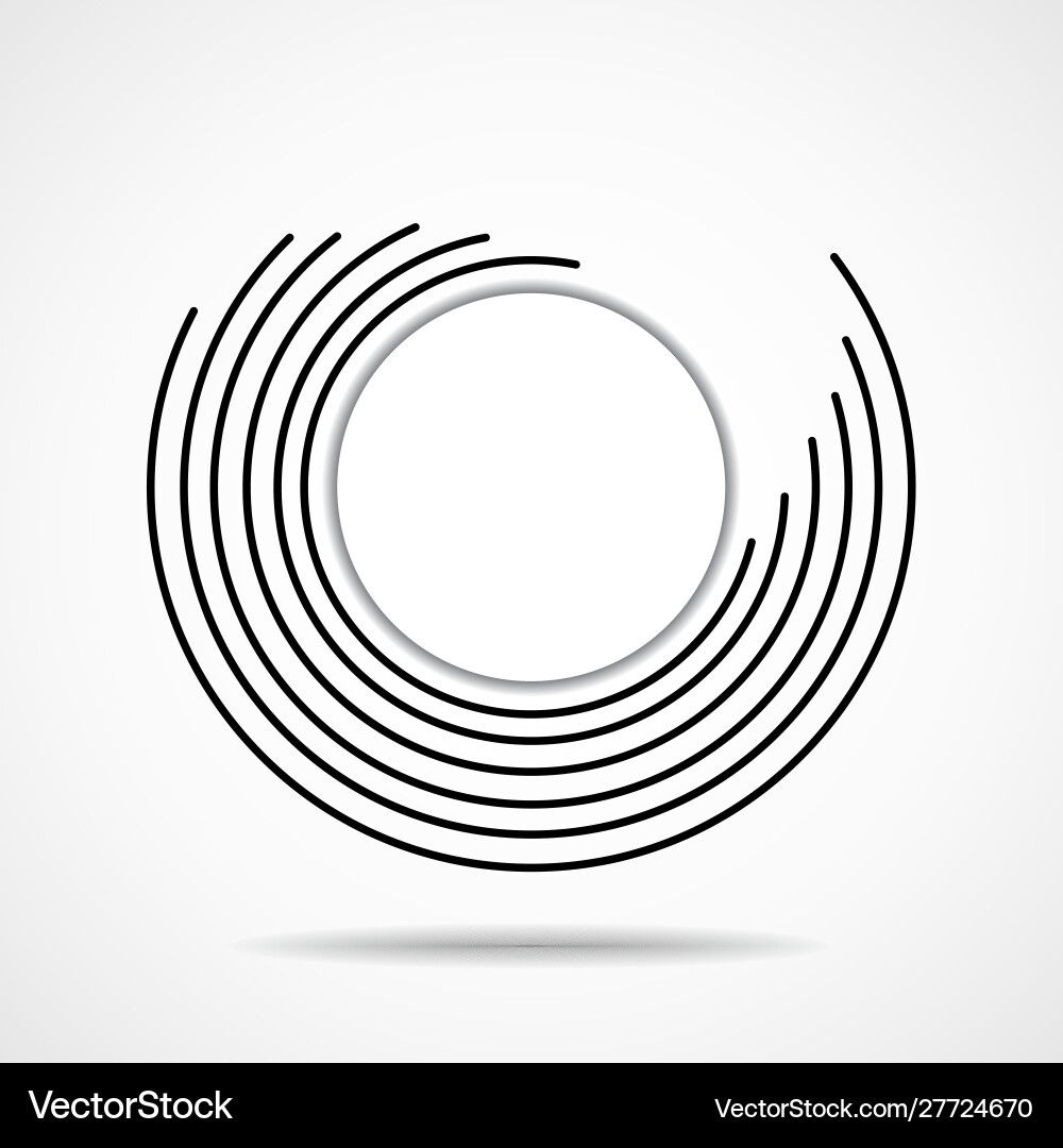 Abstract technology spiral lines in circle form Abstract technology spiral lines in circle form vector image