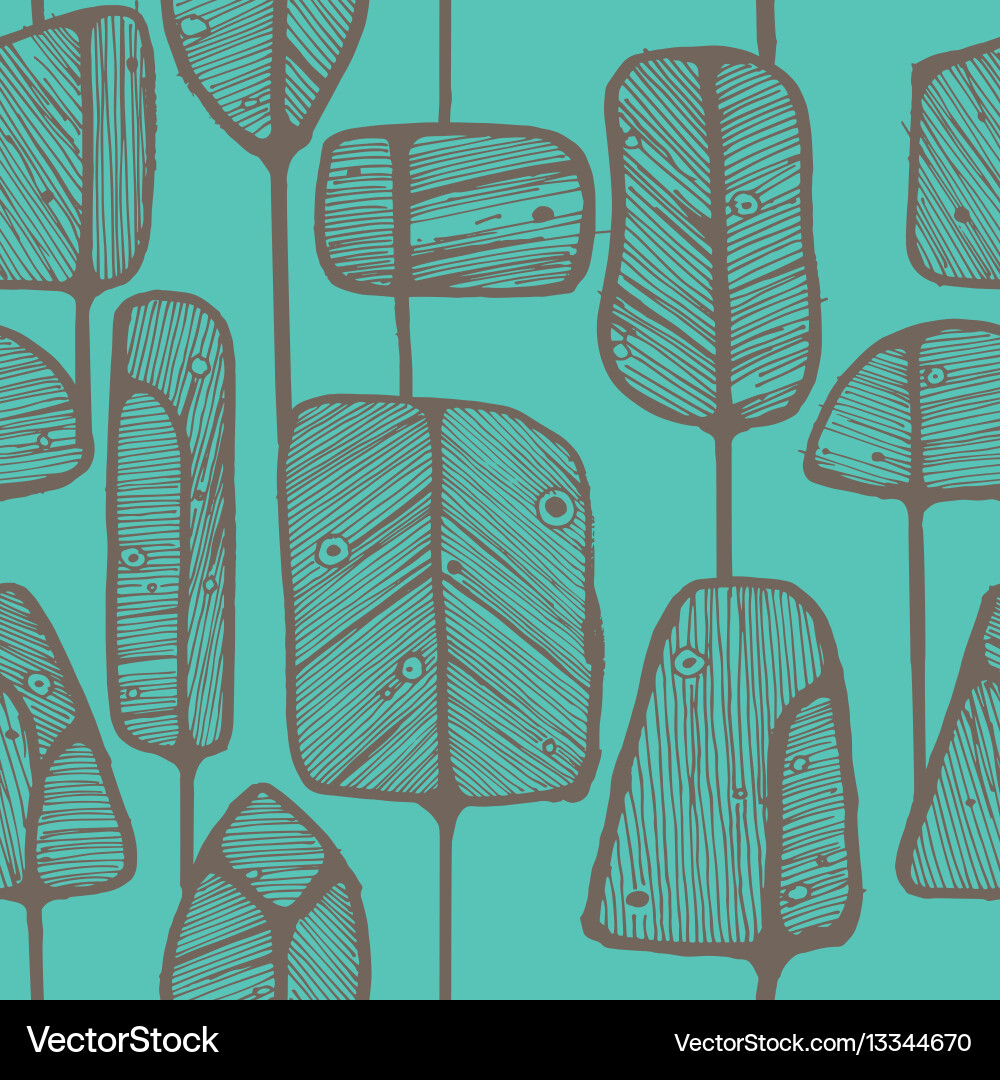 Abstract Tree Pattern vector image