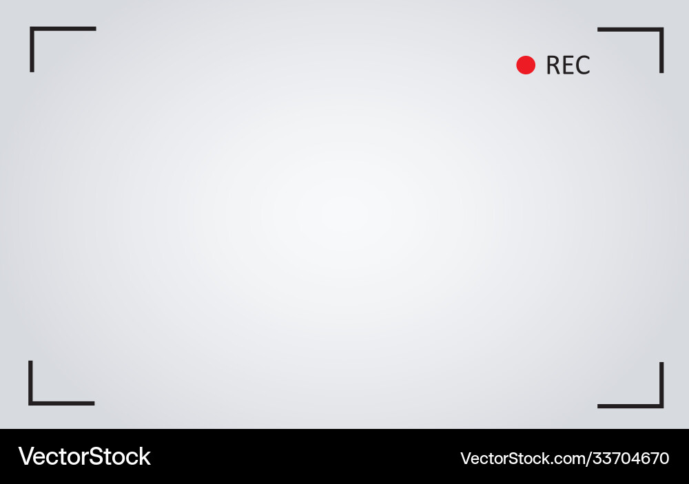 Camera recording screen background vector image