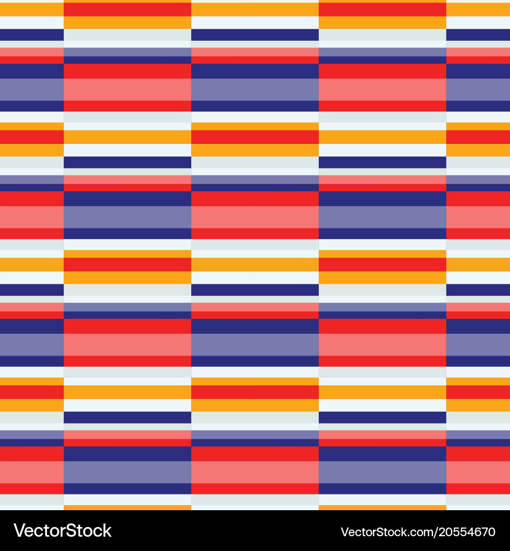 Horizontal color lines seamless pattern vector image