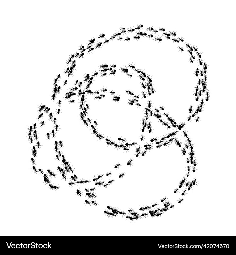 Many ants seamless pattern Many ants seamless pattern vector image