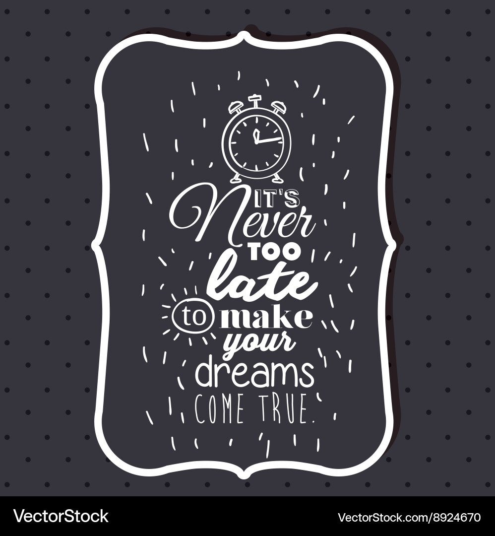 Message in calligraphy design Vector Image