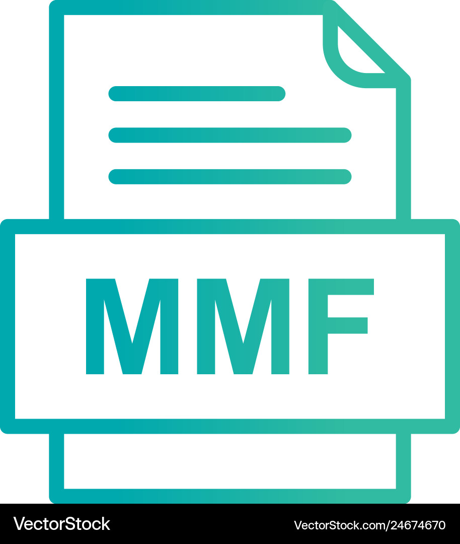 Mmf file document icon Vector Image