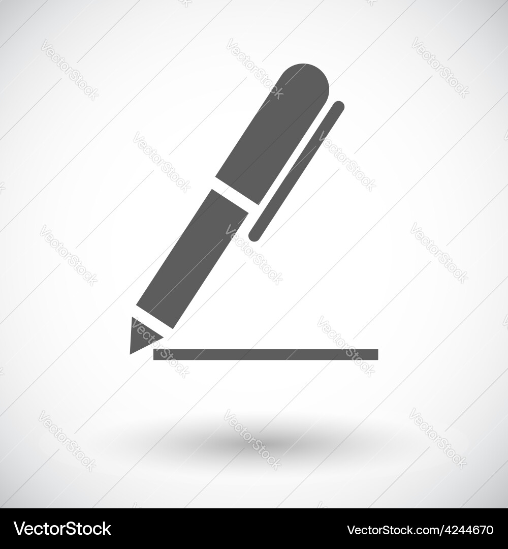 Notes single icon Vector Image