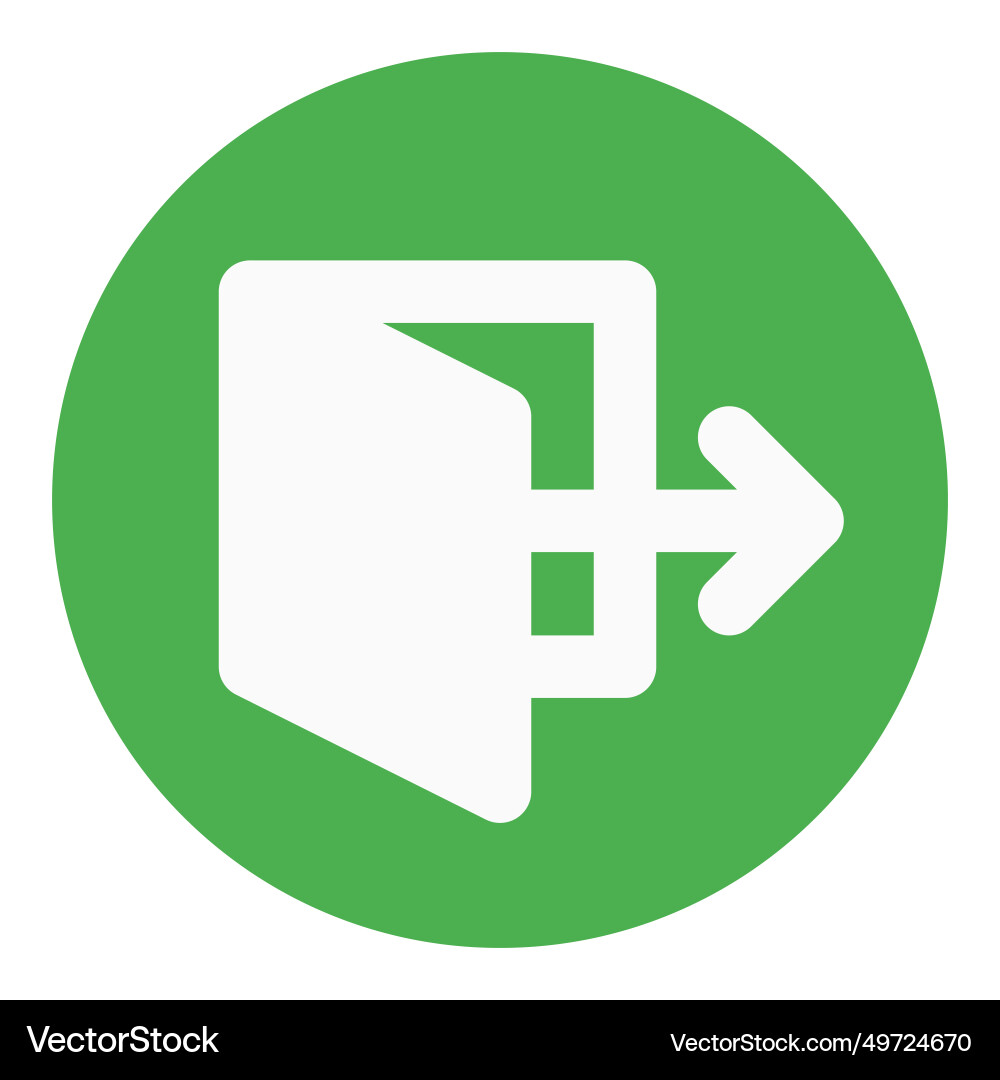 Particular way for a quick emergency exit vector image