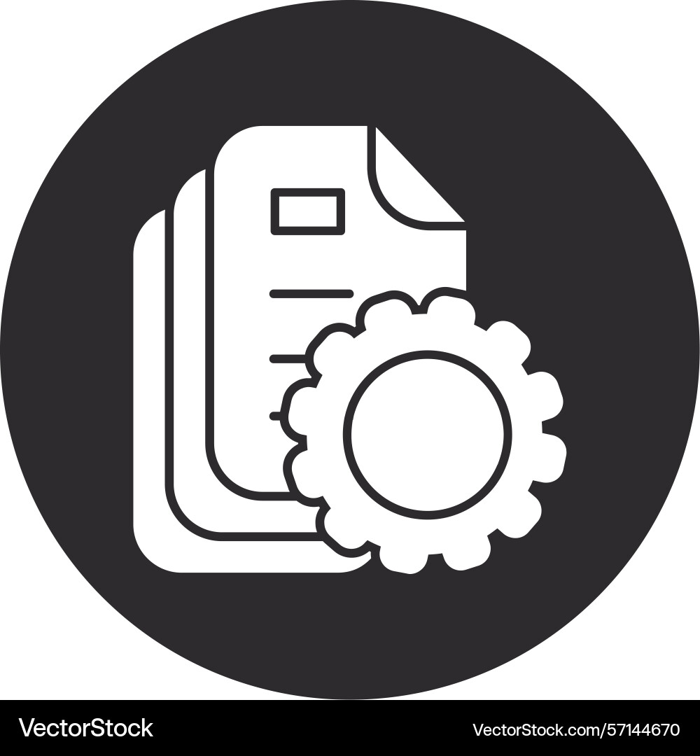 Protocol inverted circle black Vector Image