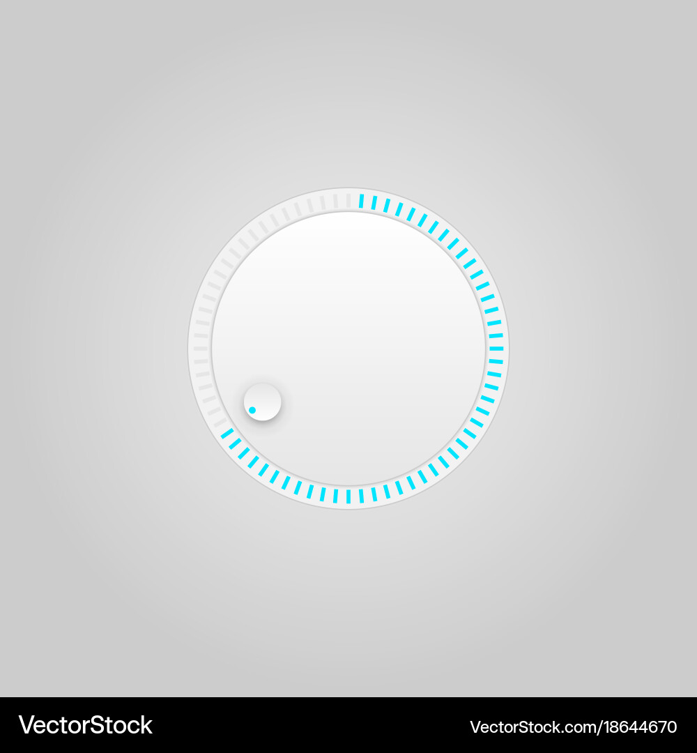 User interface control grey web element circle Vector Image