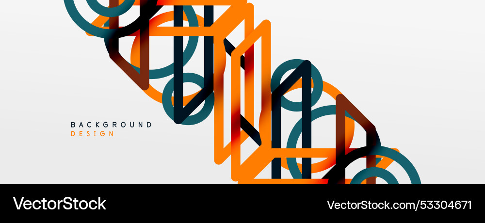 Abstract background - colorful circle lines Abstract background - colorful circle lines vector image