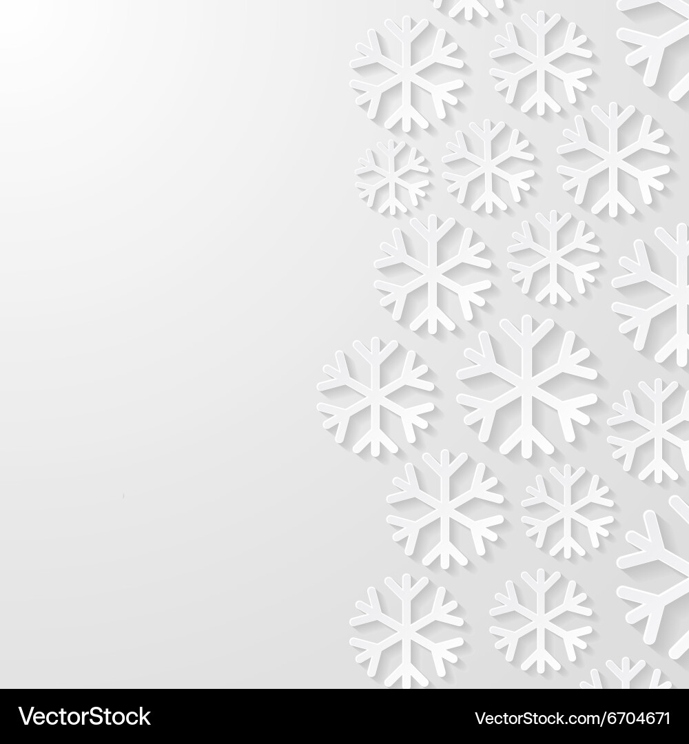 Abstract background with snowflakes vector image