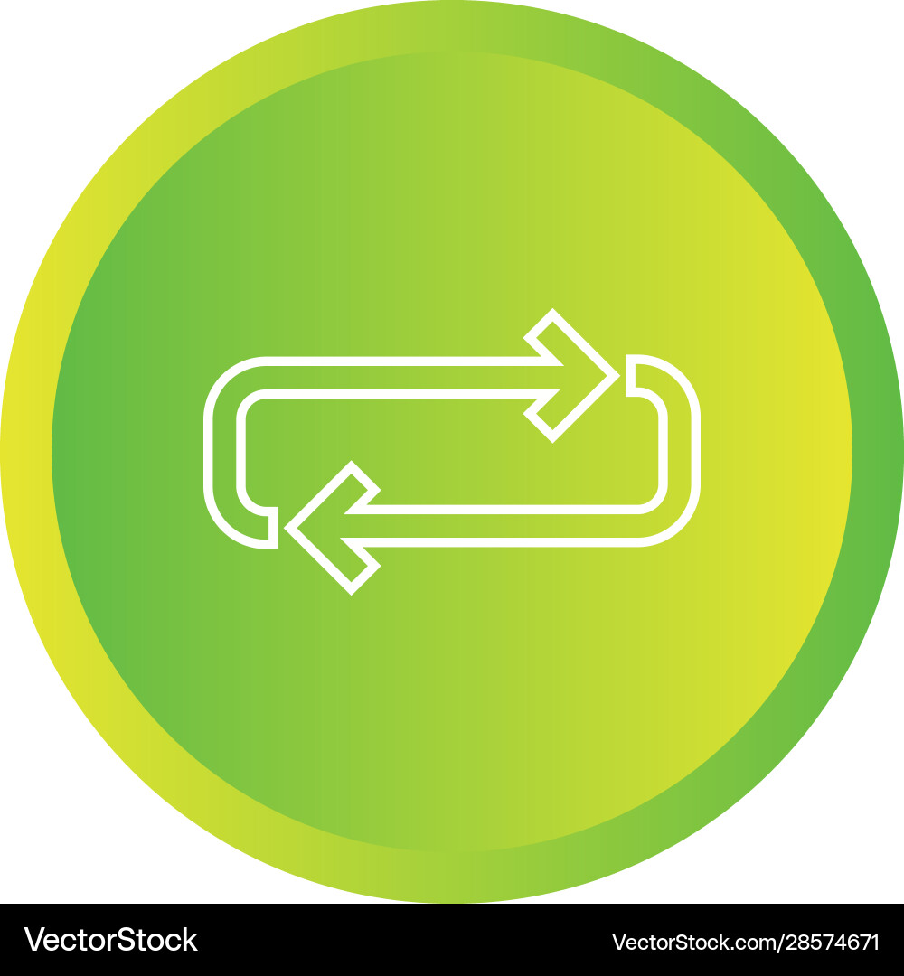 Beautiful loop line icon Vector Image