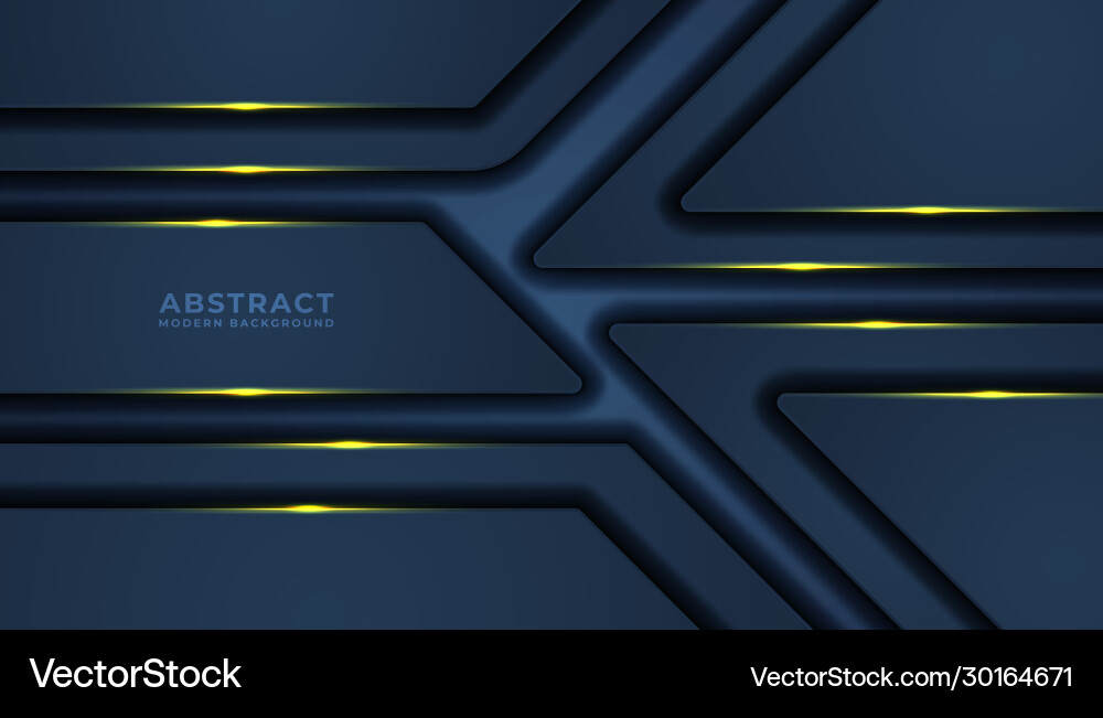 Dark abstract background with overlap layers Vector Image