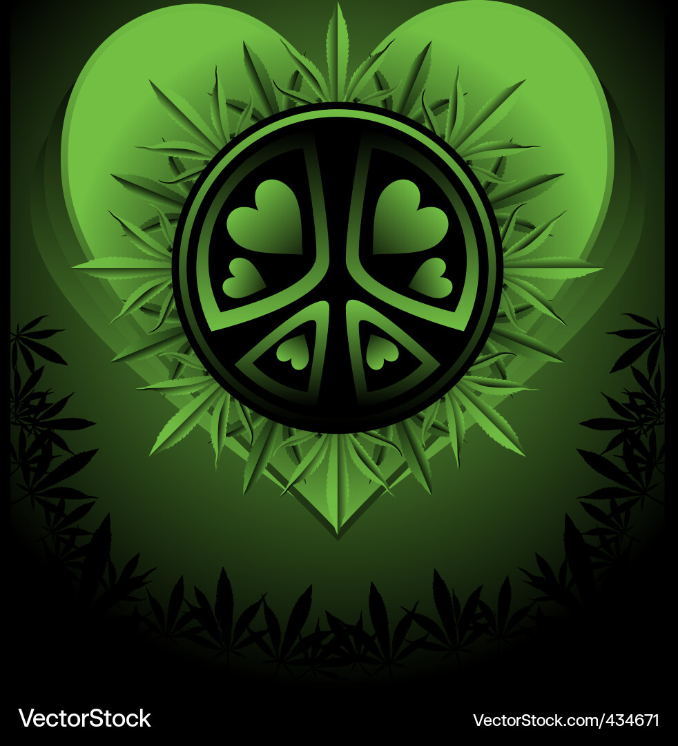Psychedelic Leaf Pattern Vector Image