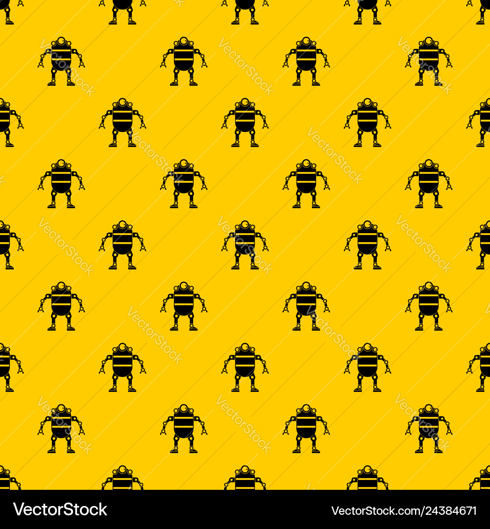 Robot pattern Robot pattern vector image