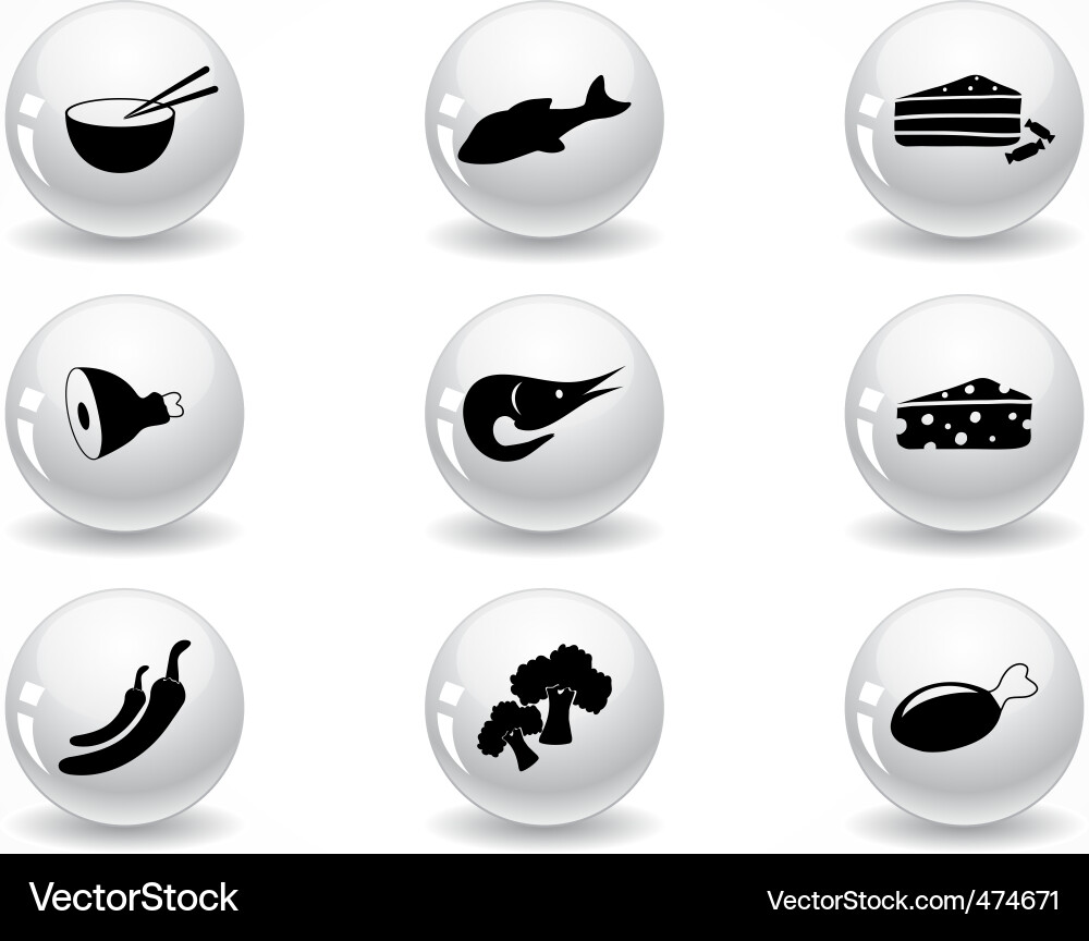 Shiny Buttons Collection Vector Image
