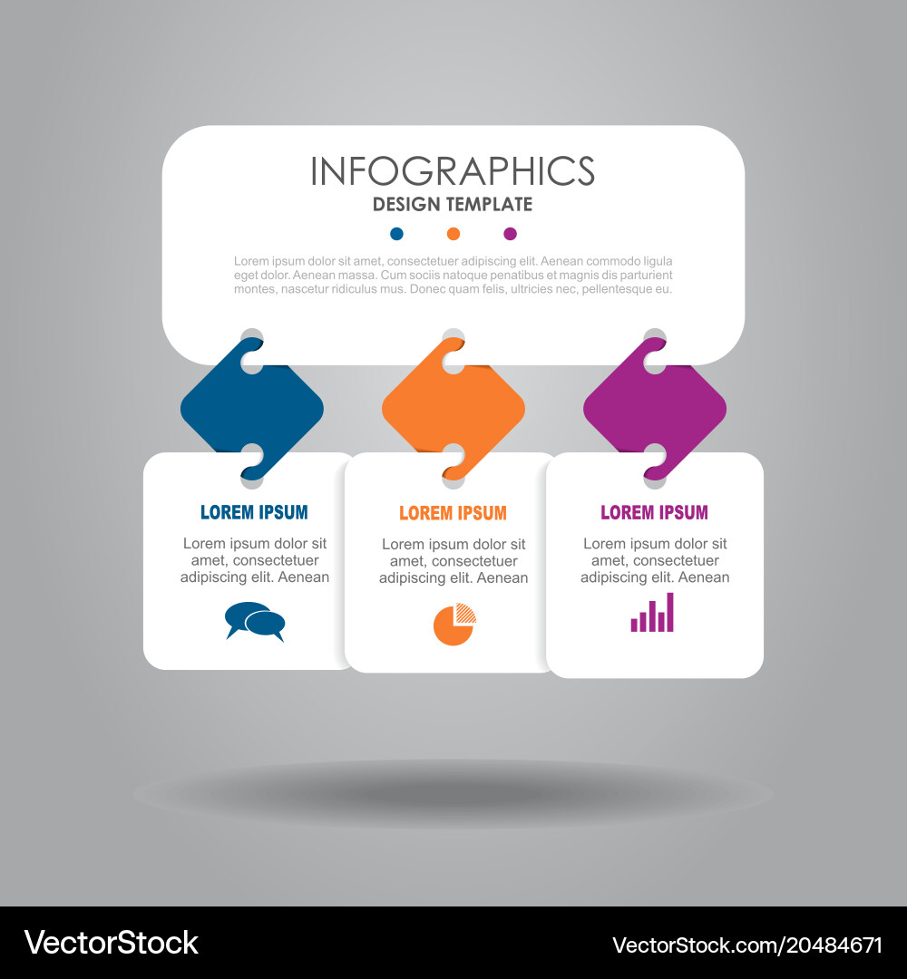 Workflow & Diagram Template Vector Image