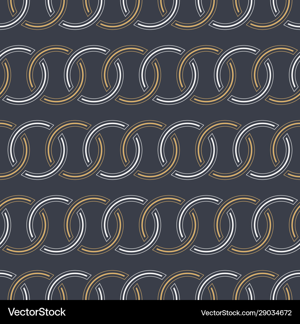 Abstract seamless circles chain pattern Abstract seamless circles chain pattern Vector Image