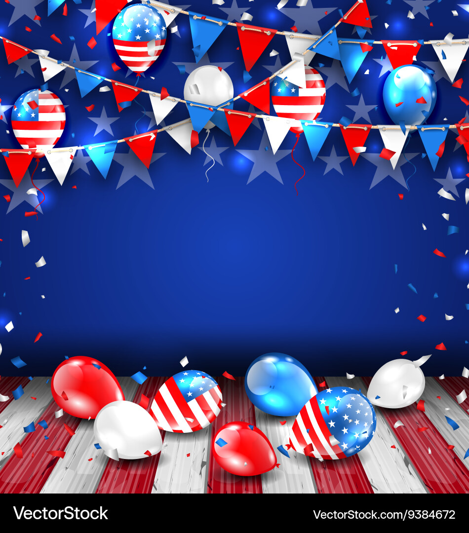American Holiday Celebration Vector Image