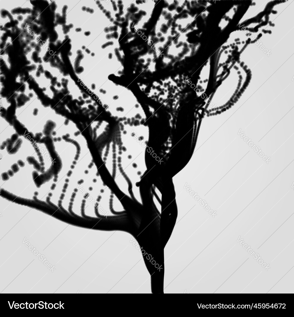 Array with dynamic particles 3d abstract Array with dynamic particles 3d abstract vector image