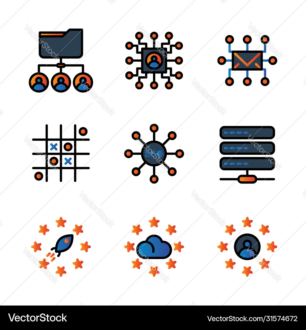 Basic search engine optimization icon include Basic search engine optimization icon include vector image