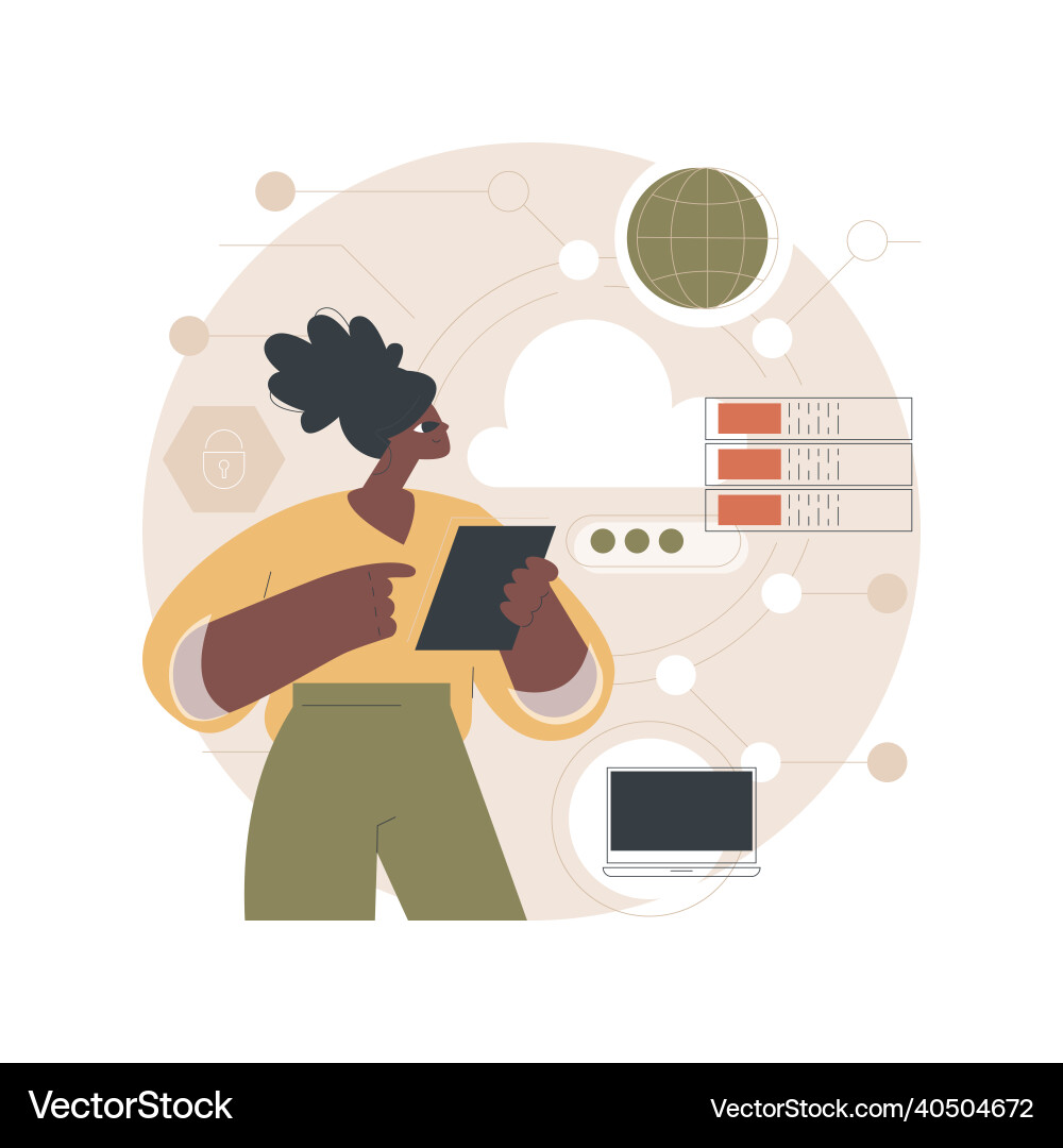 Big data architecture abstract concept vector image