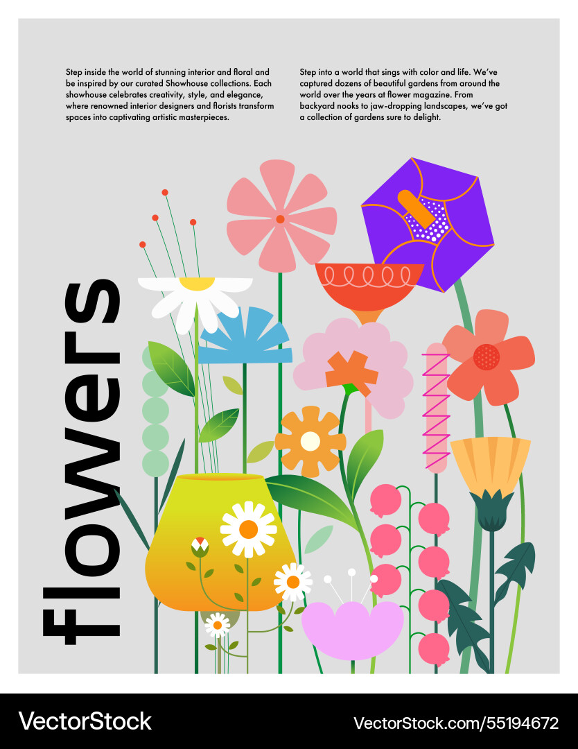 Design template with bright colors geometric shape – Royalty-Free Vector |  VectorStock, image size:834x1080