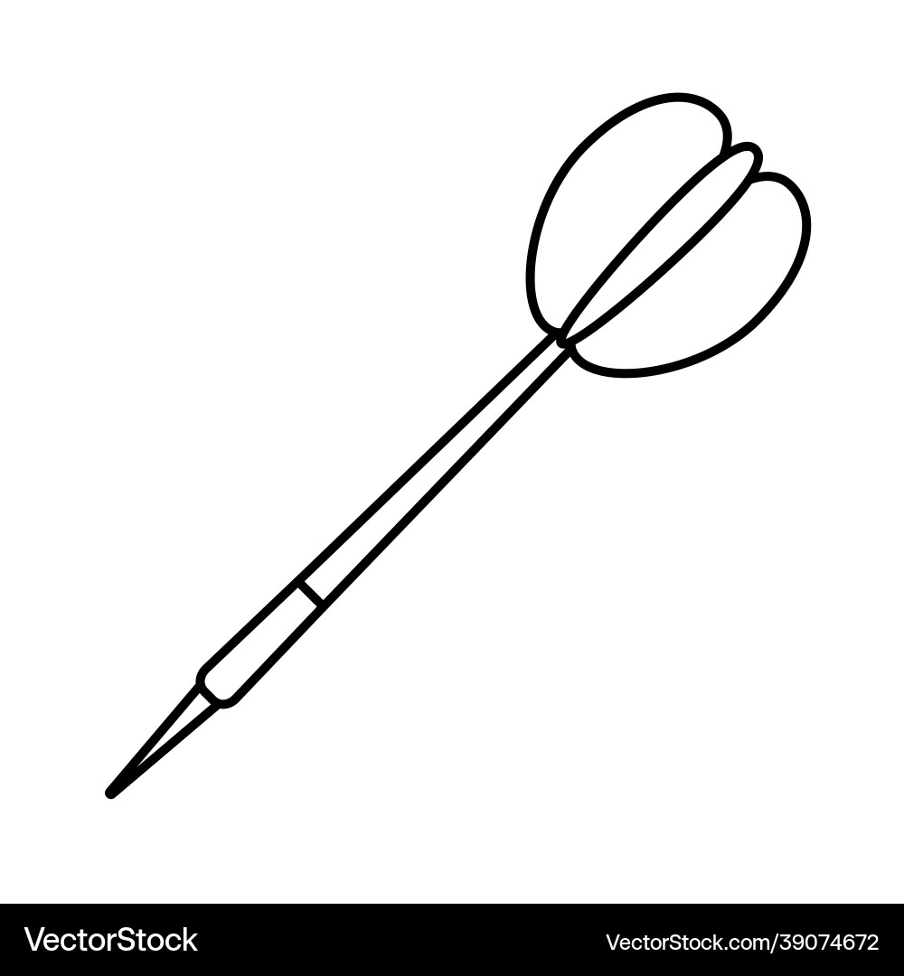 Flat dart Vector Image