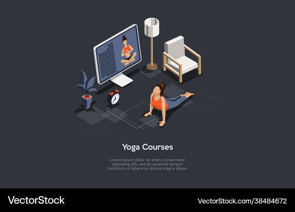 Isometric with writing and characters Isometric with writing and characters vector image