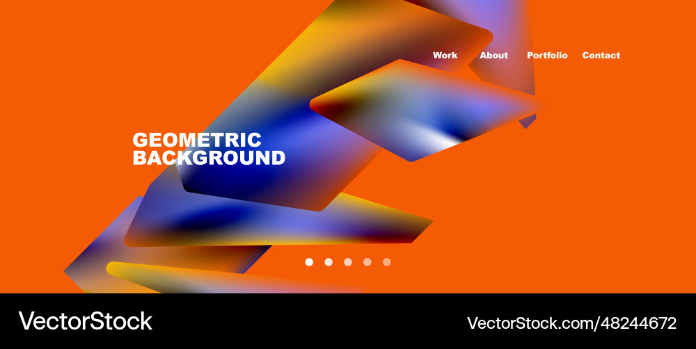 Landing page background template abstract Landing page background template abstract vector image