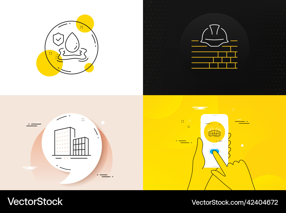 Minimal set of arena stadium build and flood Minimal set of arena stadium build and flood Vector Image