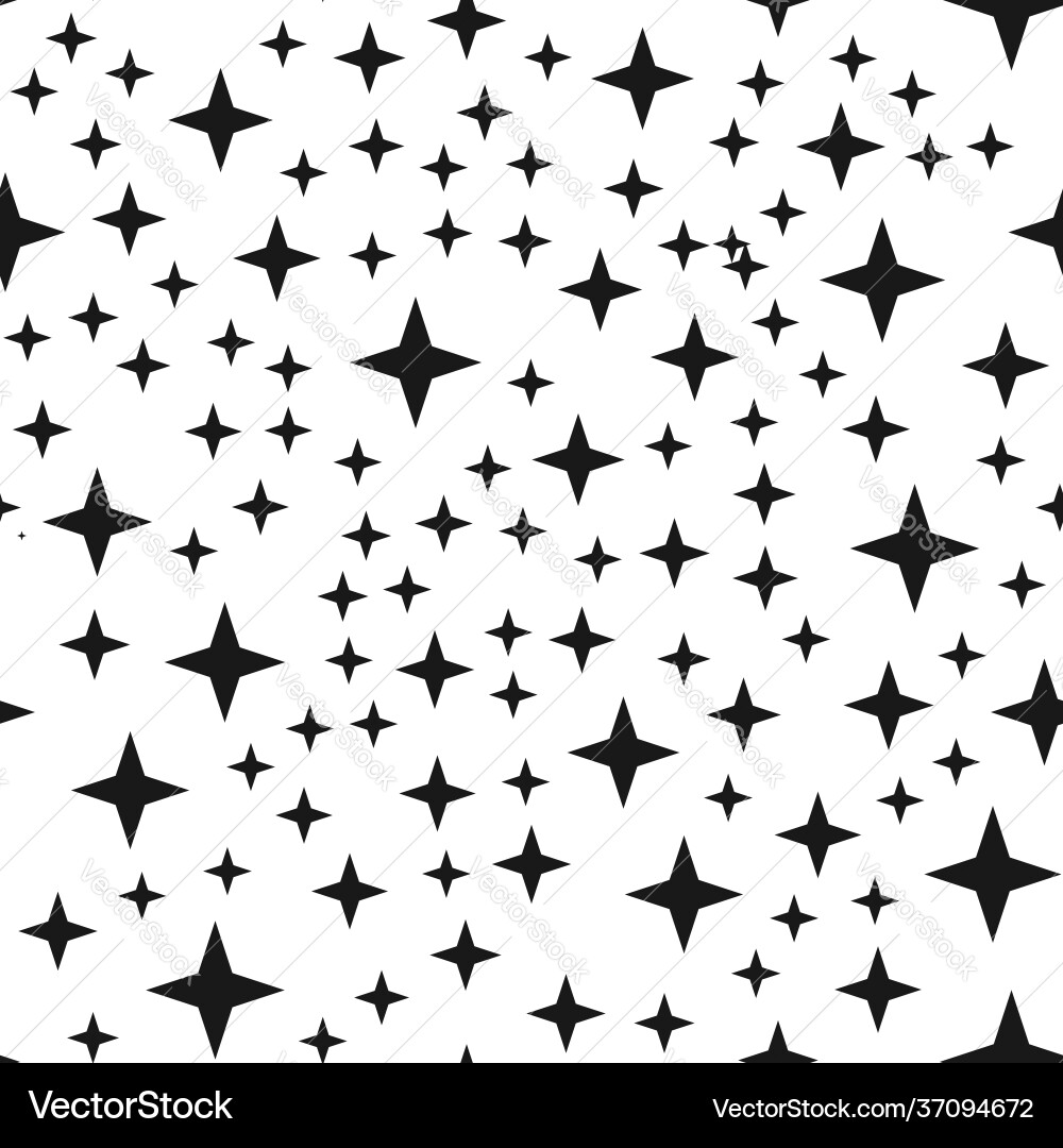 Random star shape pattern background seamlessly Random star shape pattern background seamlessly vector image
