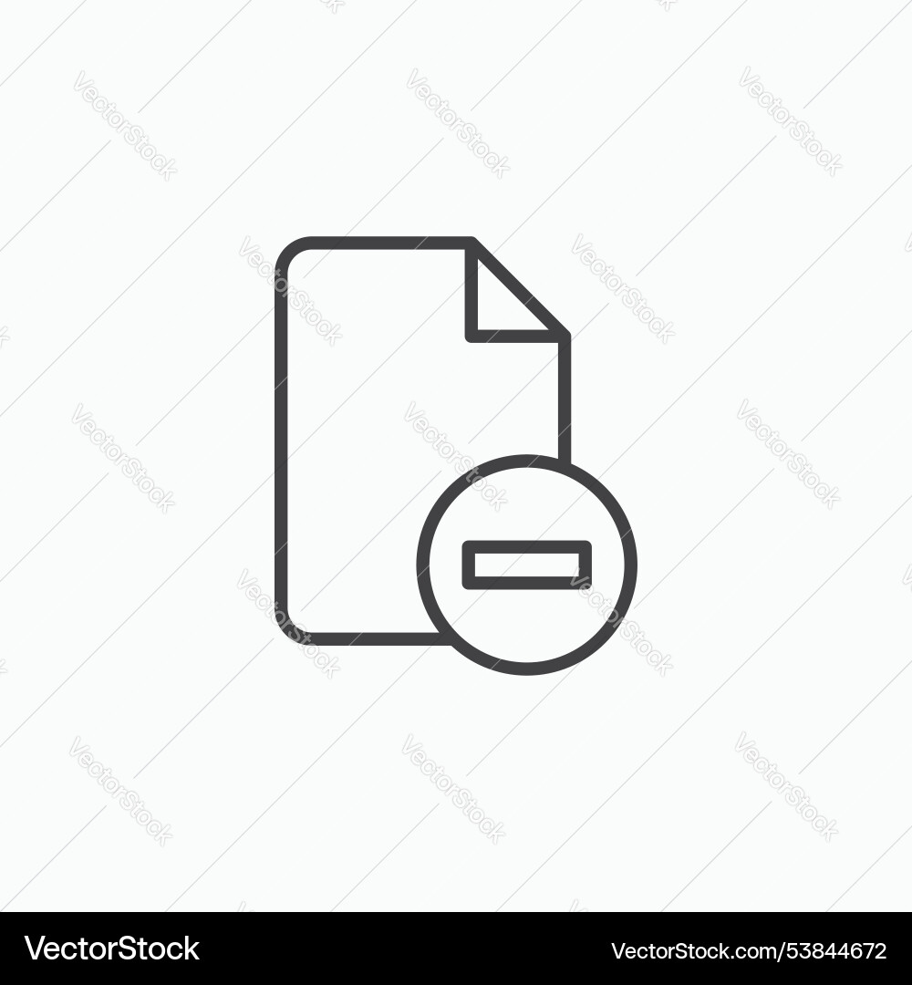 Remove file icon set Remove file icon set vector image