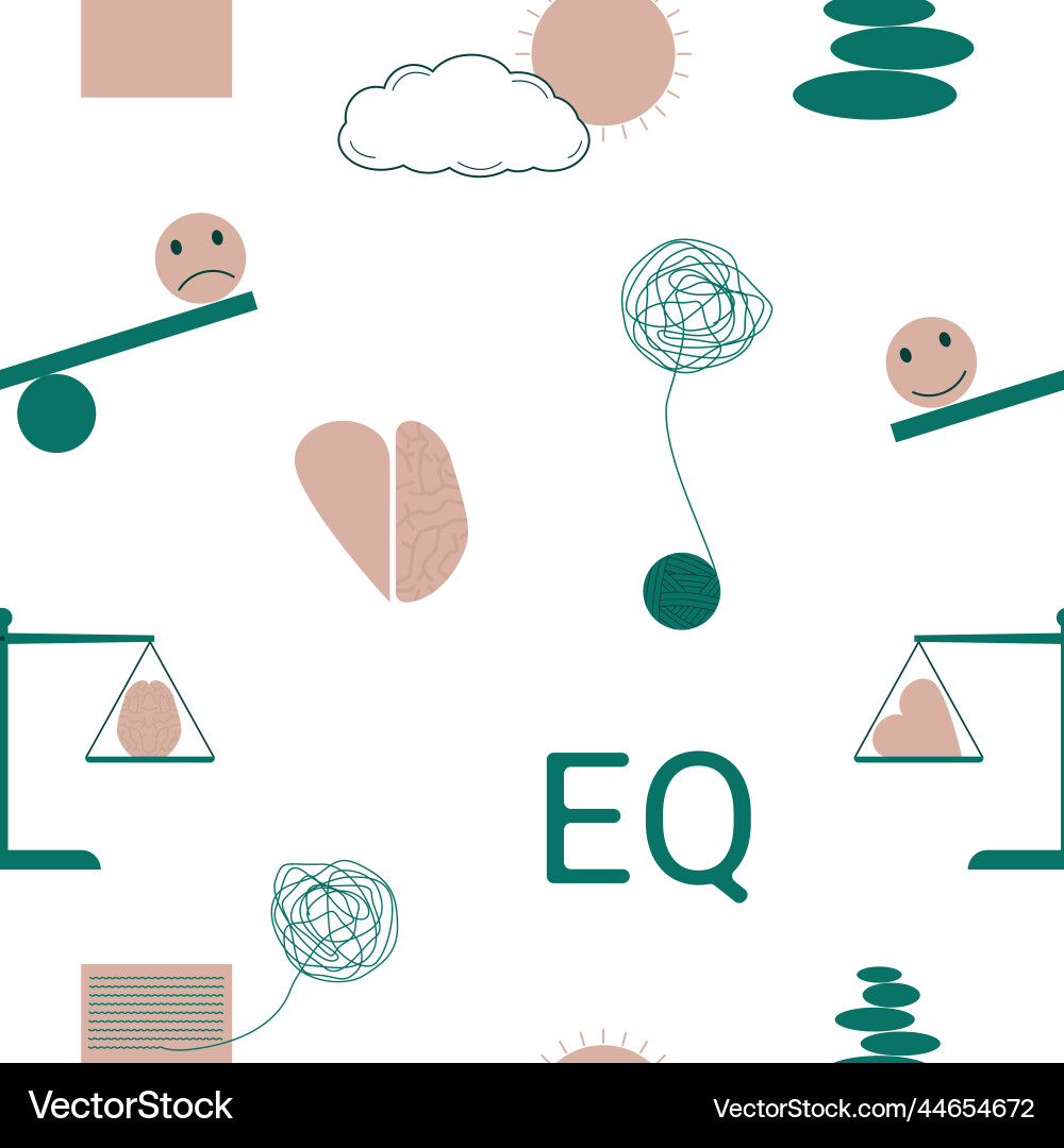 Seamless pattern with elements showing how Seamless pattern with elements showing how Vector Image