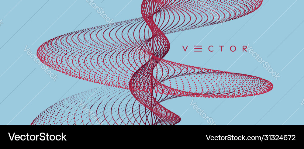 Soundwellen Big Data Visualisierungs-Array Soundwellen Big Data Visualisierungs-Array vektorbild