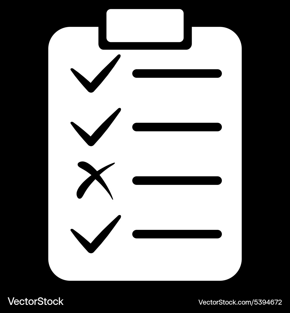 Task list icon from commerce set vector image