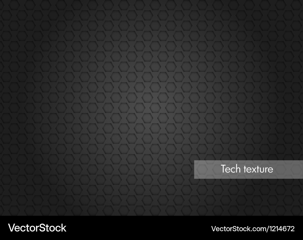 Tech texture with hexagons vector image