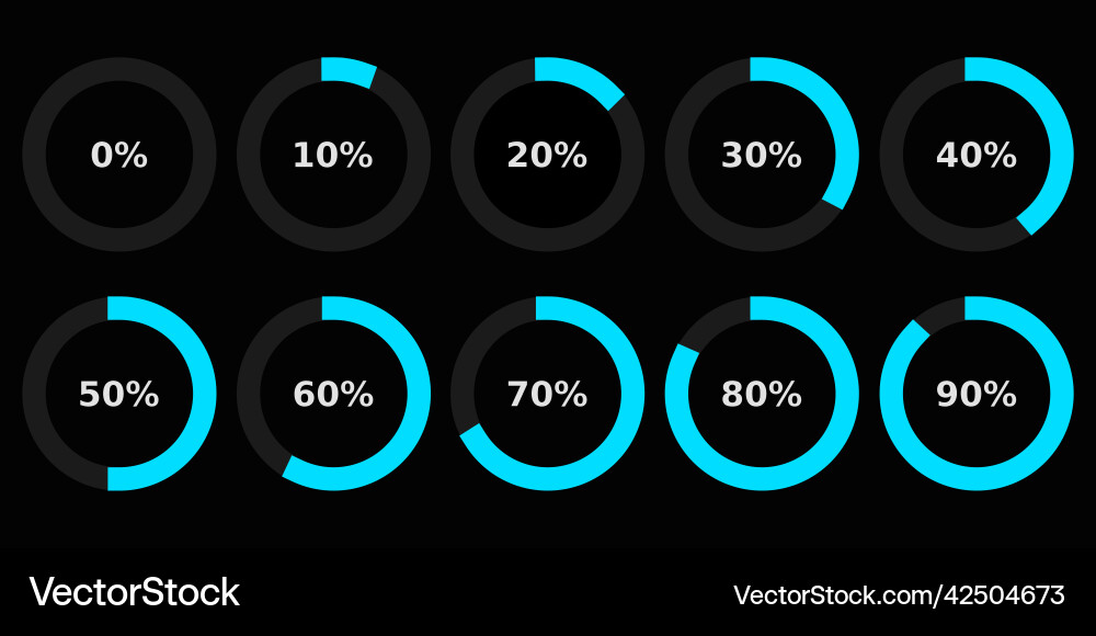 Abstract composition loading bar element icon Vector Image