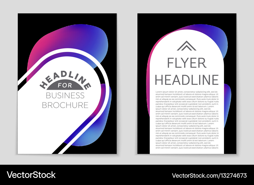 Abstract layout background set for art vector image